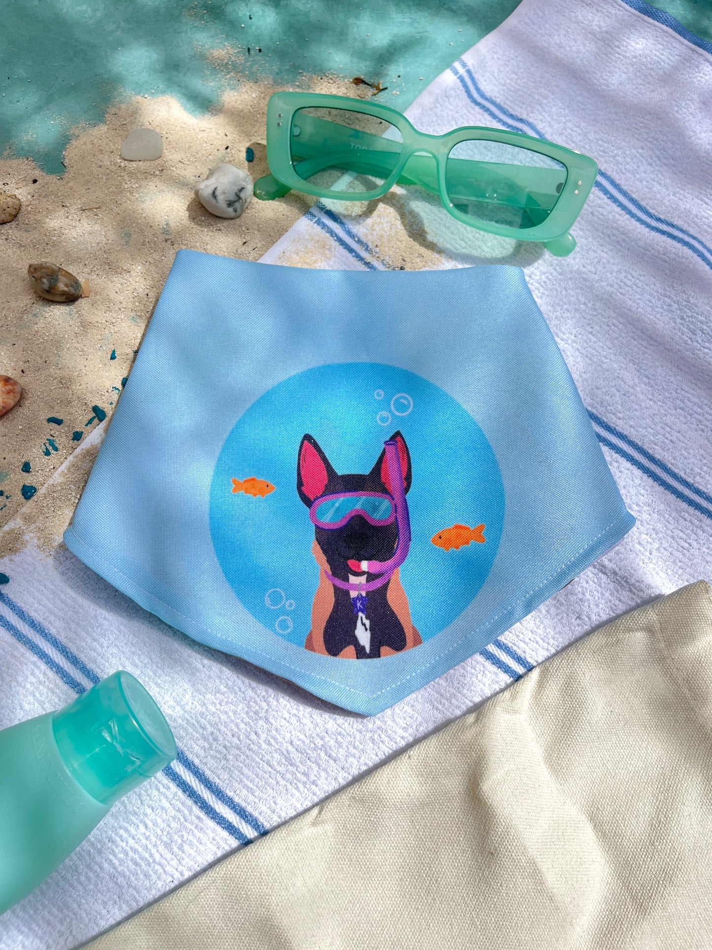 Bandana doble vista "Summer" ft Woof by Bonnie
