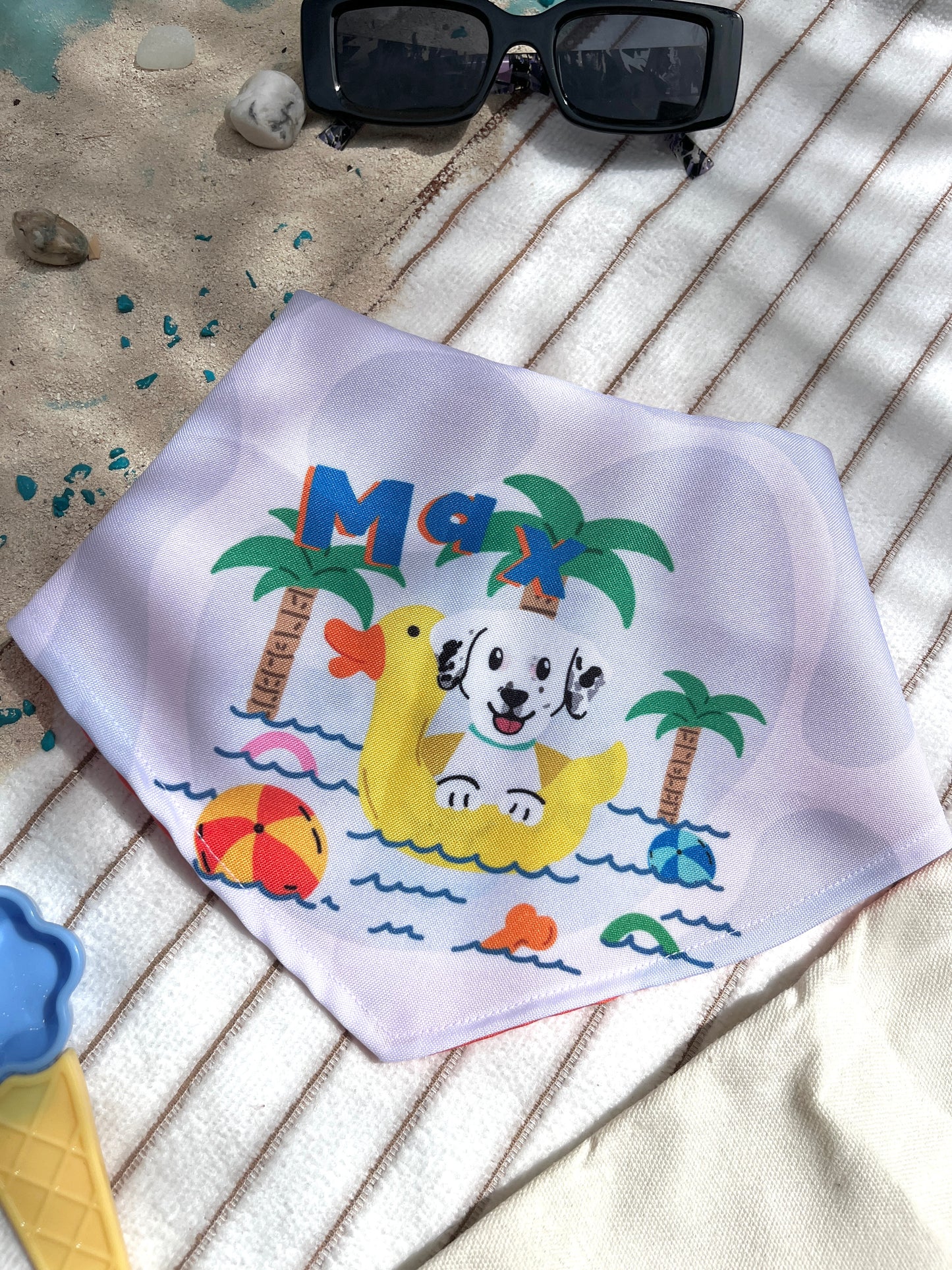 Bandana doble vista "Summer" ft Woof by Bonnie