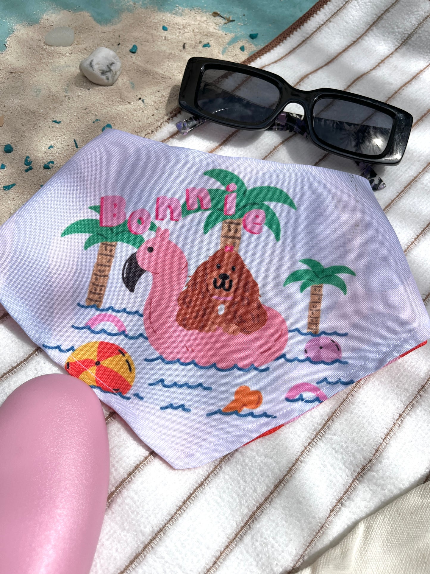 Bandana doble vista "Summer" ft Woof by Bonnie