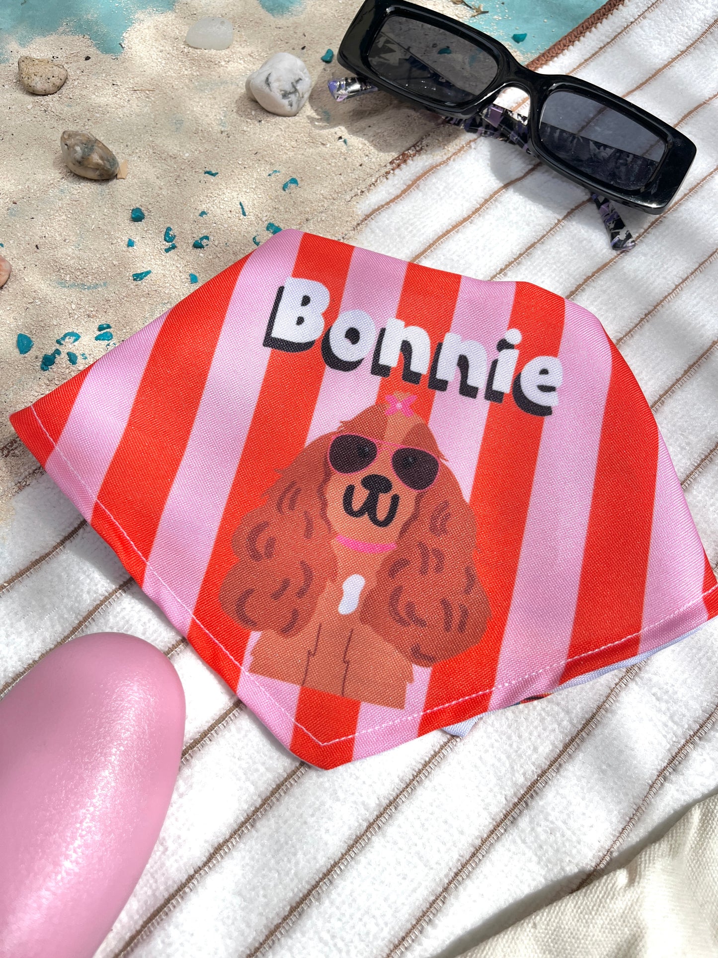 Bandana doble vista "Summer" ft Woof by Bonnie