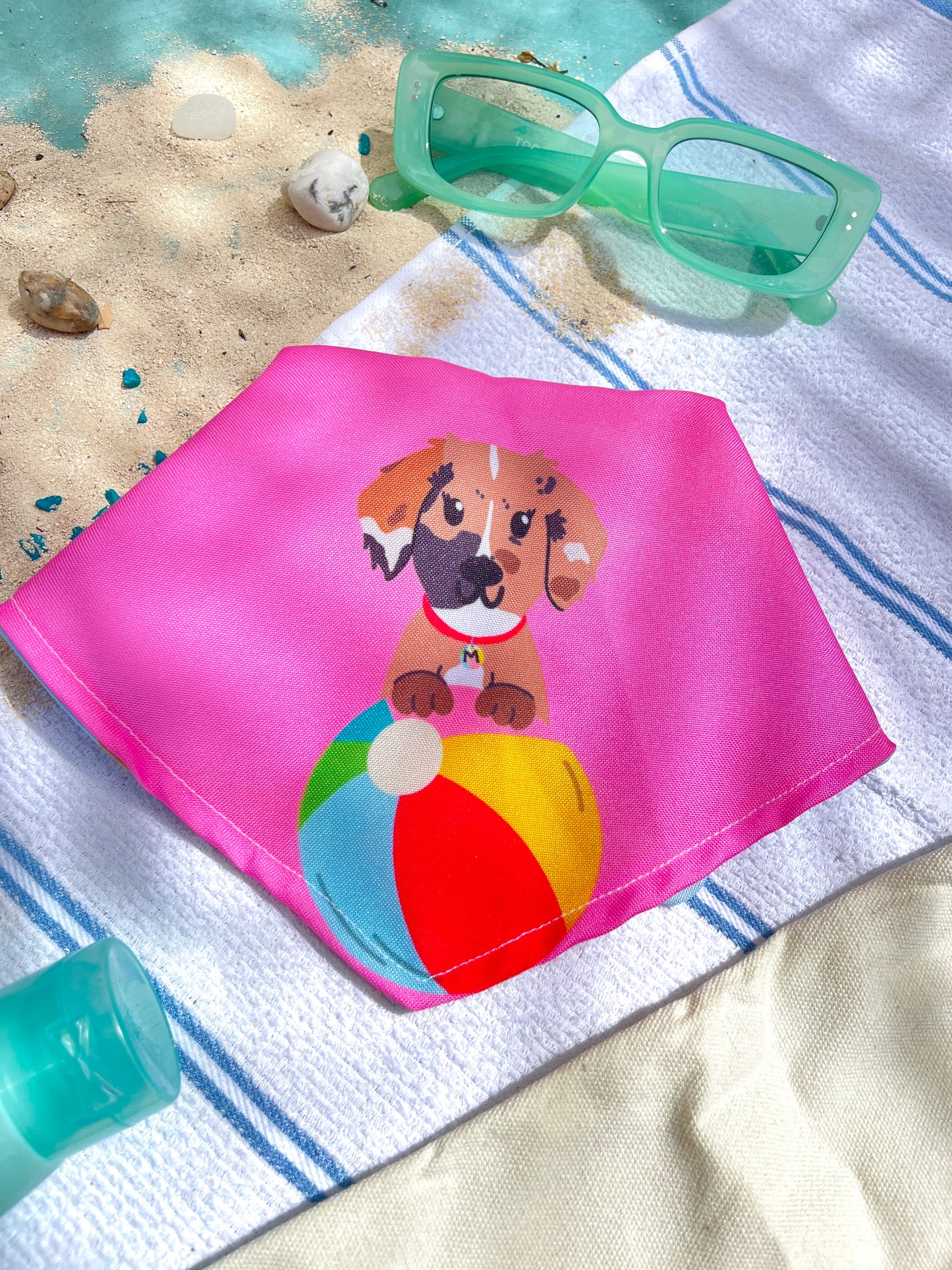 Bandana doble vista "Summer" ft Woof by Bonnie