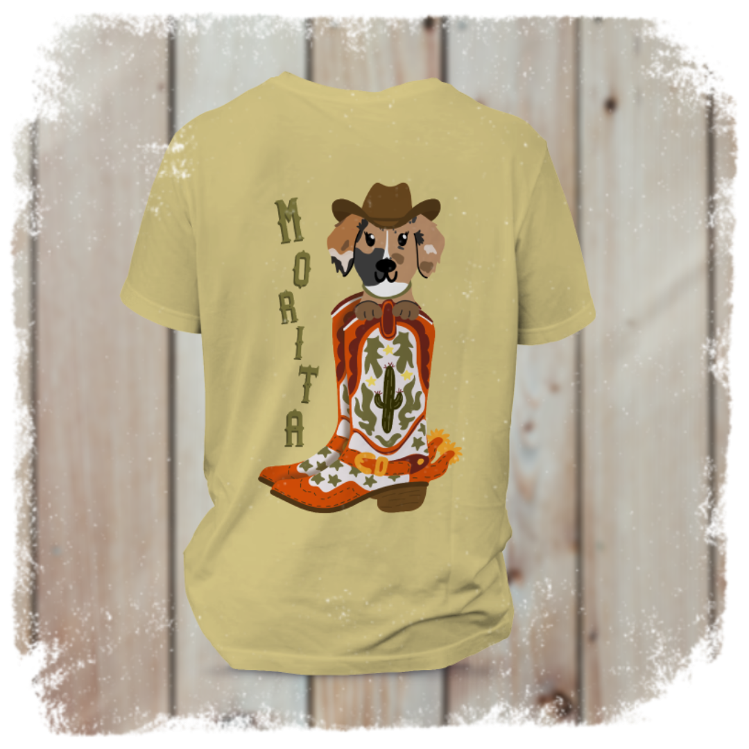 Playera "Cowgirl Charlotte " ft Woof by Bonnie