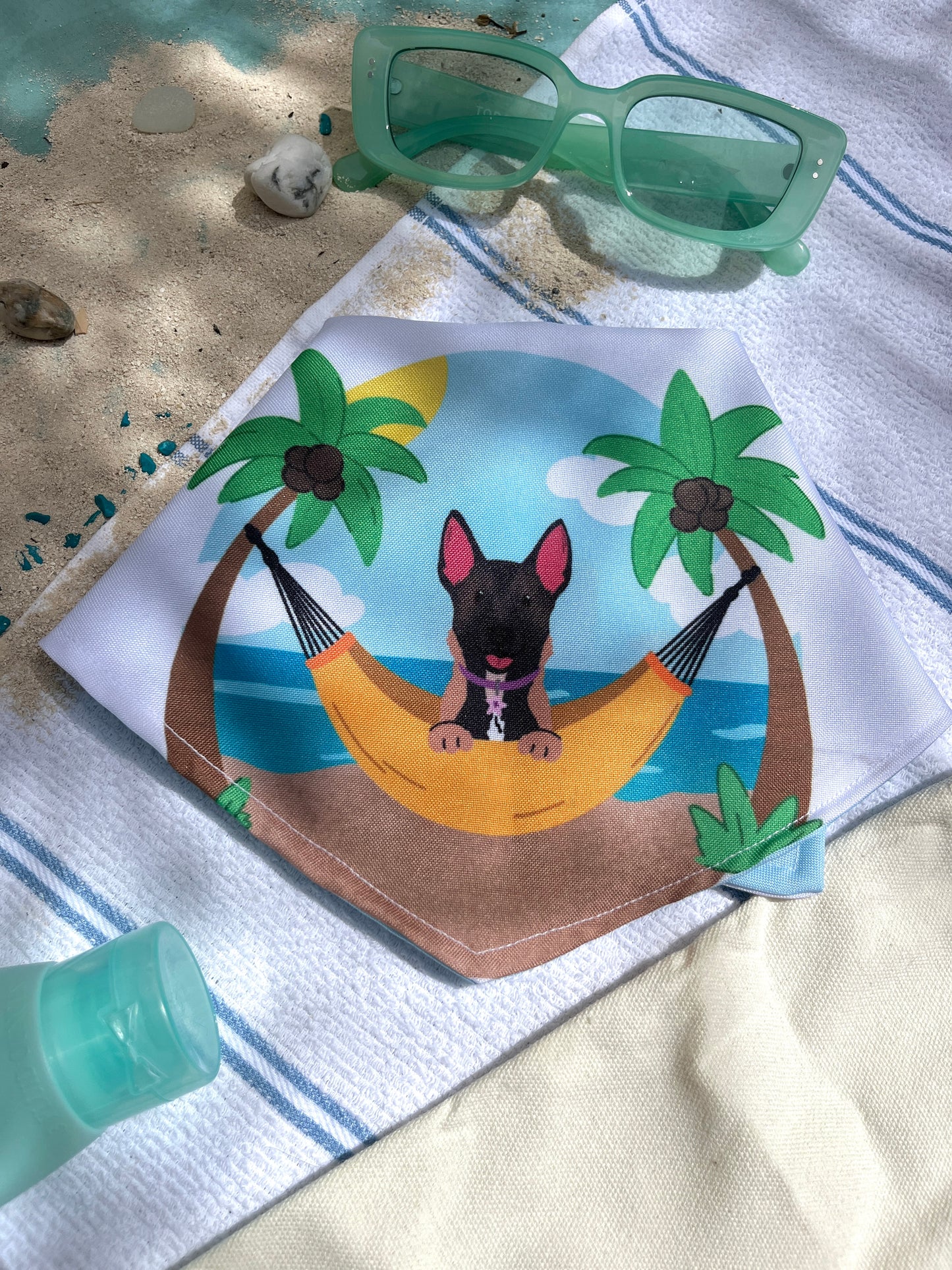 Bandana doble vista "Summer" ft Woof by Bonnie
