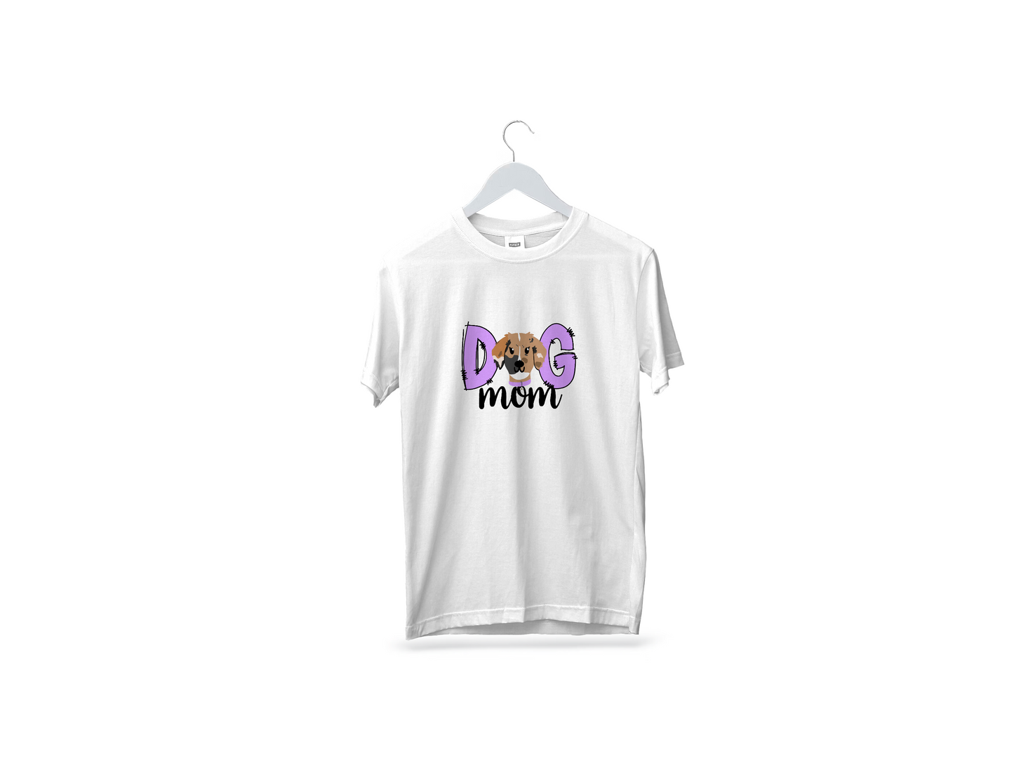 Playera "DOG MOM " ft Woof by Bonnie
