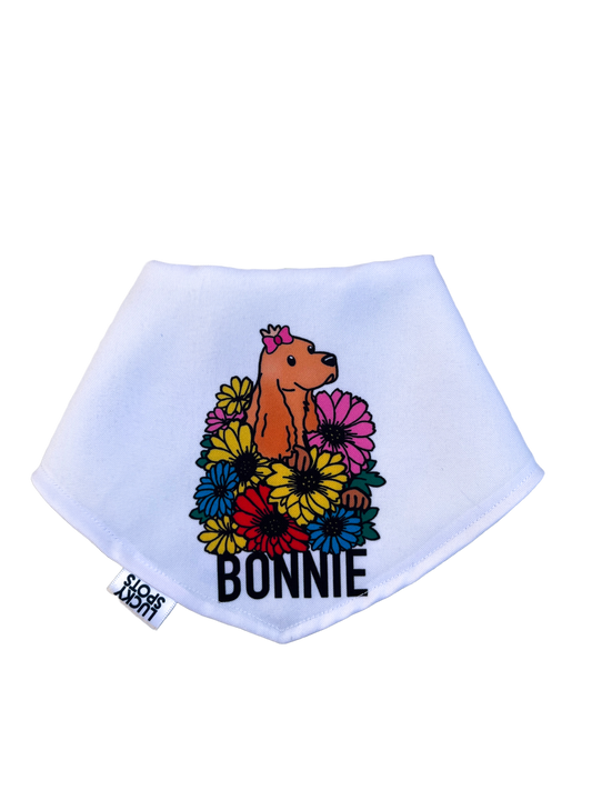 Bandana doble vista "FlowerBonnie" ft Woof by Bonnie