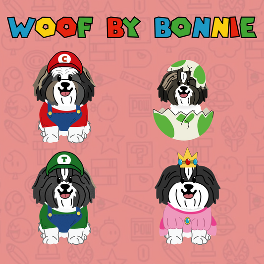 Bandana doble vista "Mario galaxy" ft Woof by Bonnie