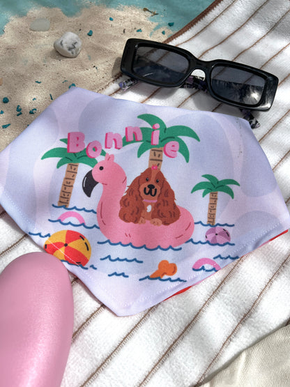 Bandana doble vista "Summer" ft Woof by Bonnie
