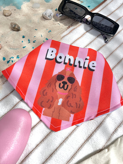 Bandana doble vista "Summer" ft Woof by Bonnie