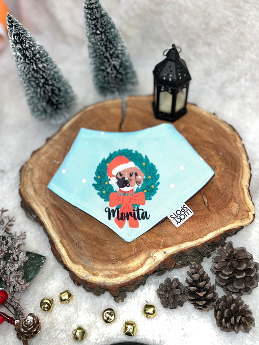 Bandana doble vista "Lucky woofmas" ft Woof by Bonnie