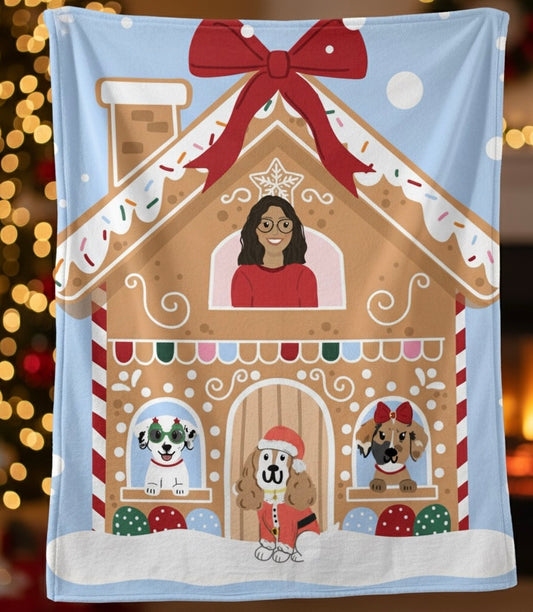 Frazada con la carita de tu perro ft Woof by Bonnie CON ENVIO GRATIS HASTA EL 20 DE NOVIEMBRE