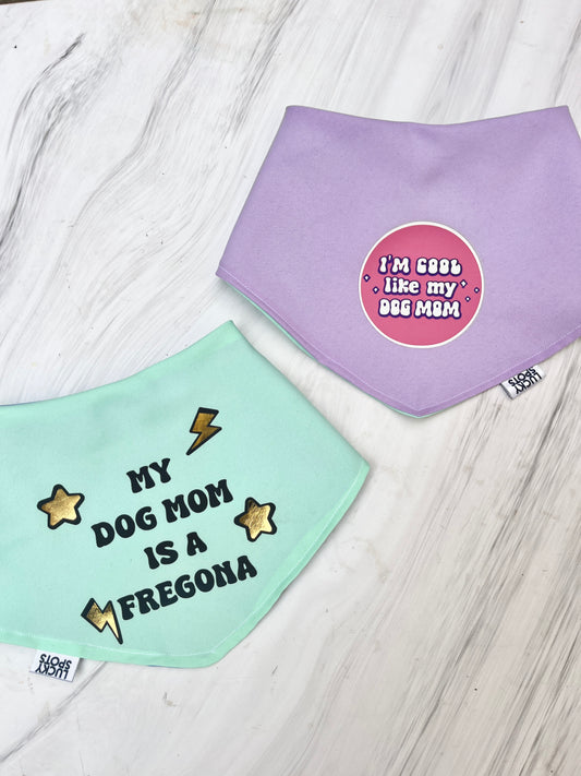 Bandana doble vista "Celebrando a mi dog mom"