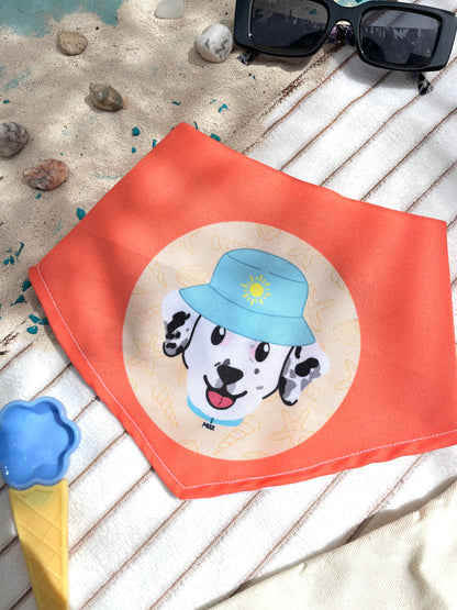 Bandana doble vista "Summer" ft Woof by Bonnie