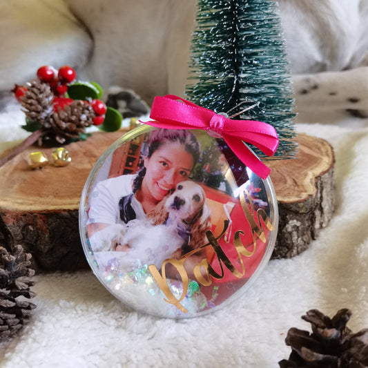 Esfera personalizada con foto y nombre