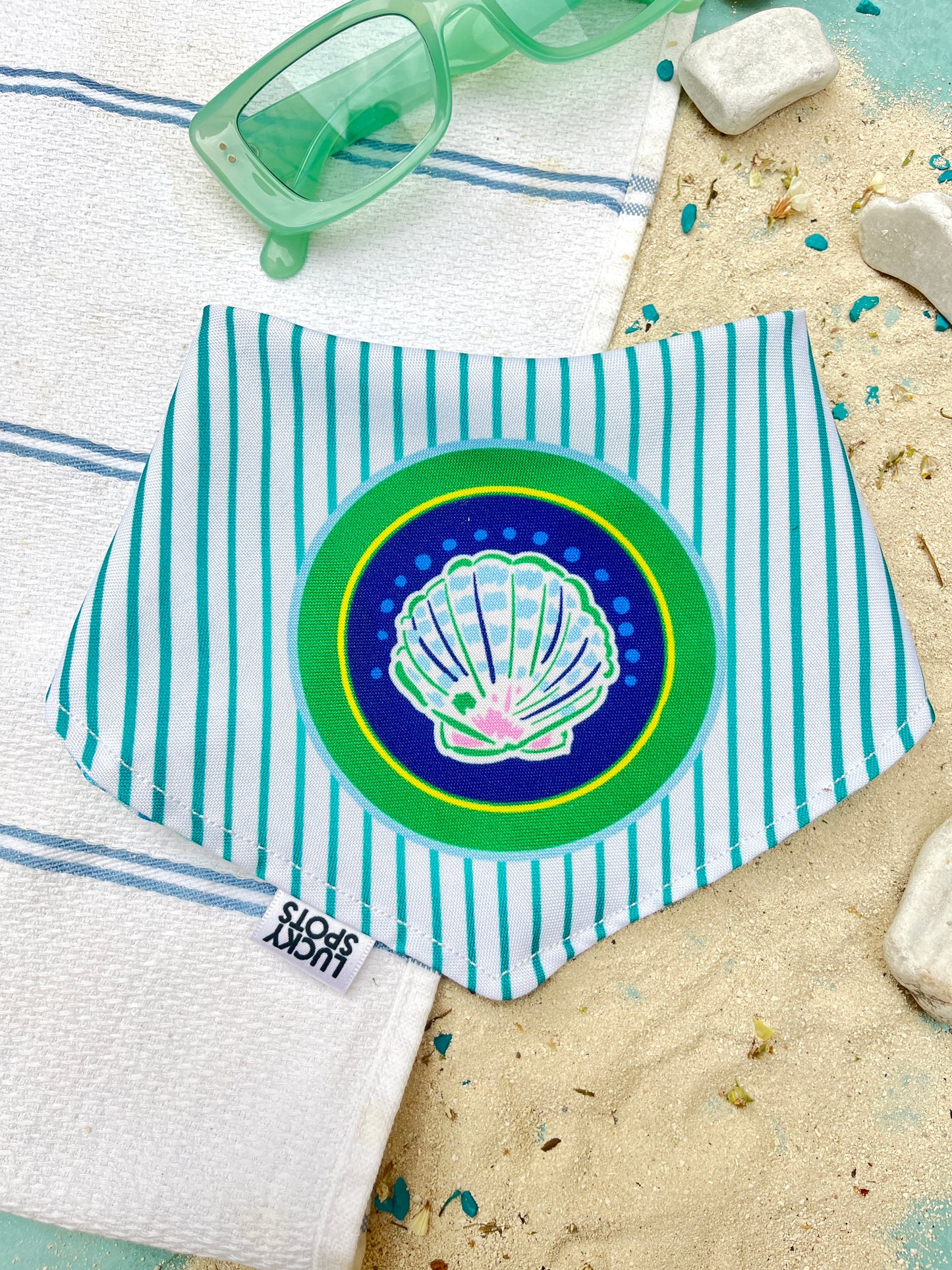 Bandana doble vista “Brisa azul"