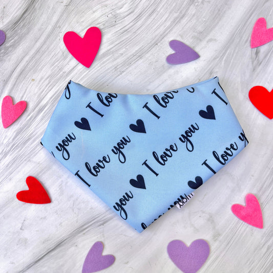 Bandana doble vista "I woof you"