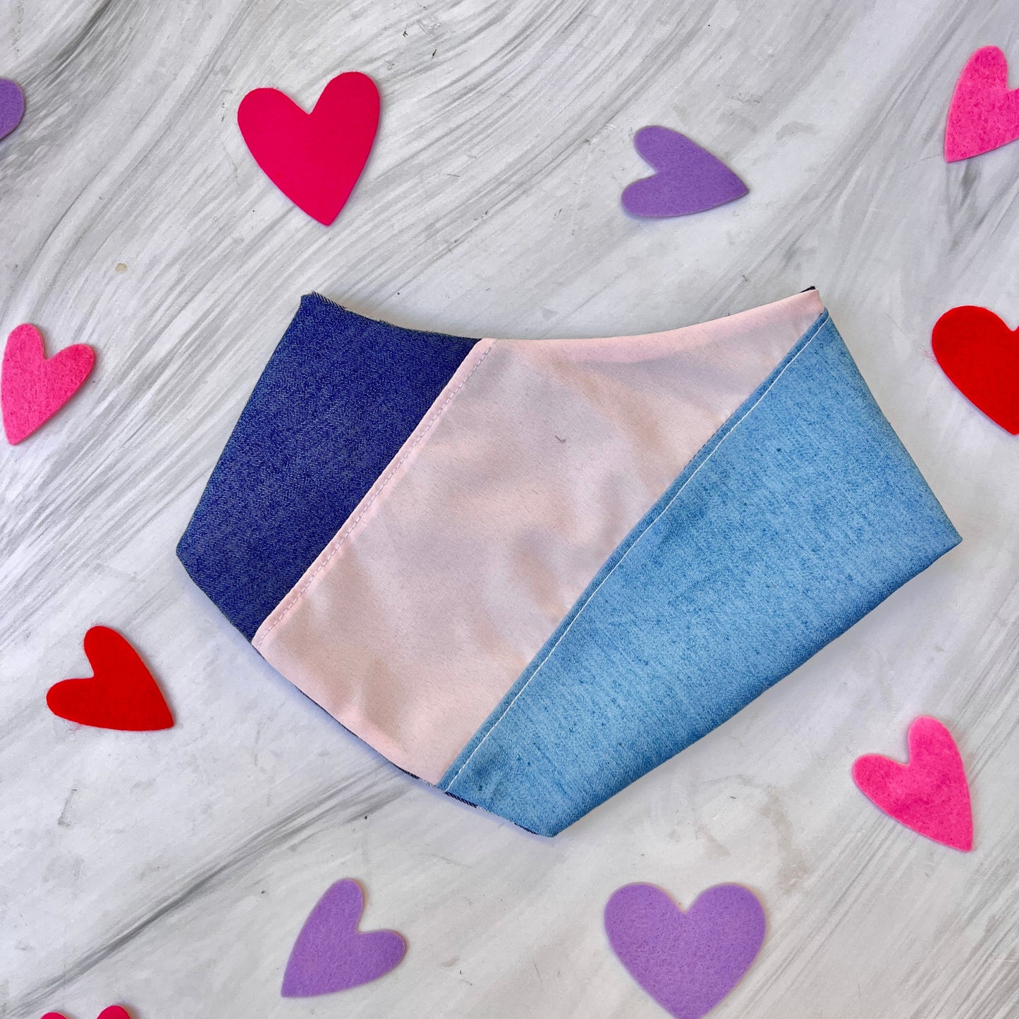 Bandana doble vista "Denim love"
