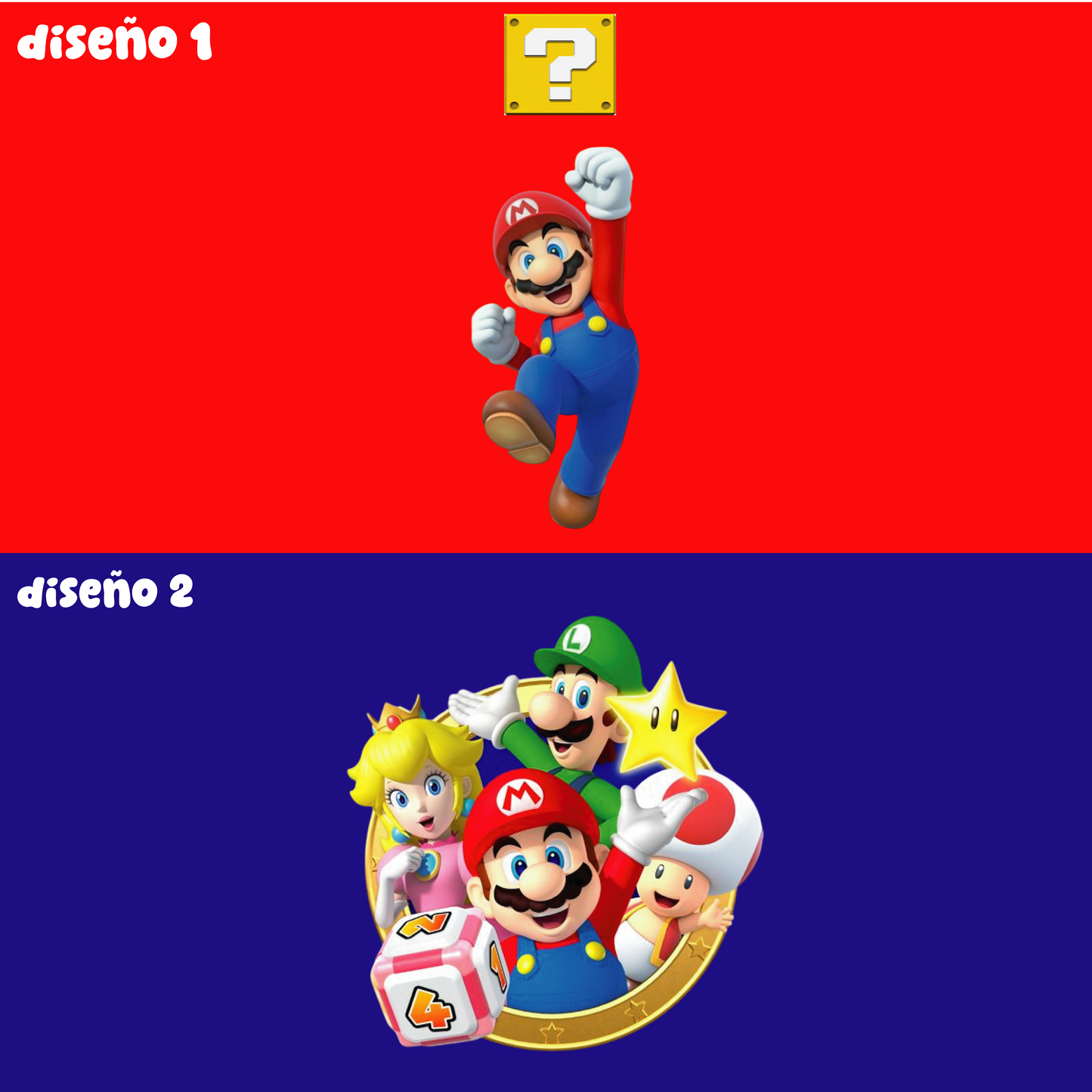 Bandana doble vista "Mario Bros"