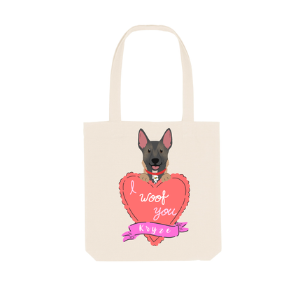 Tote bag "Valentines" ft Woof by Bonnie