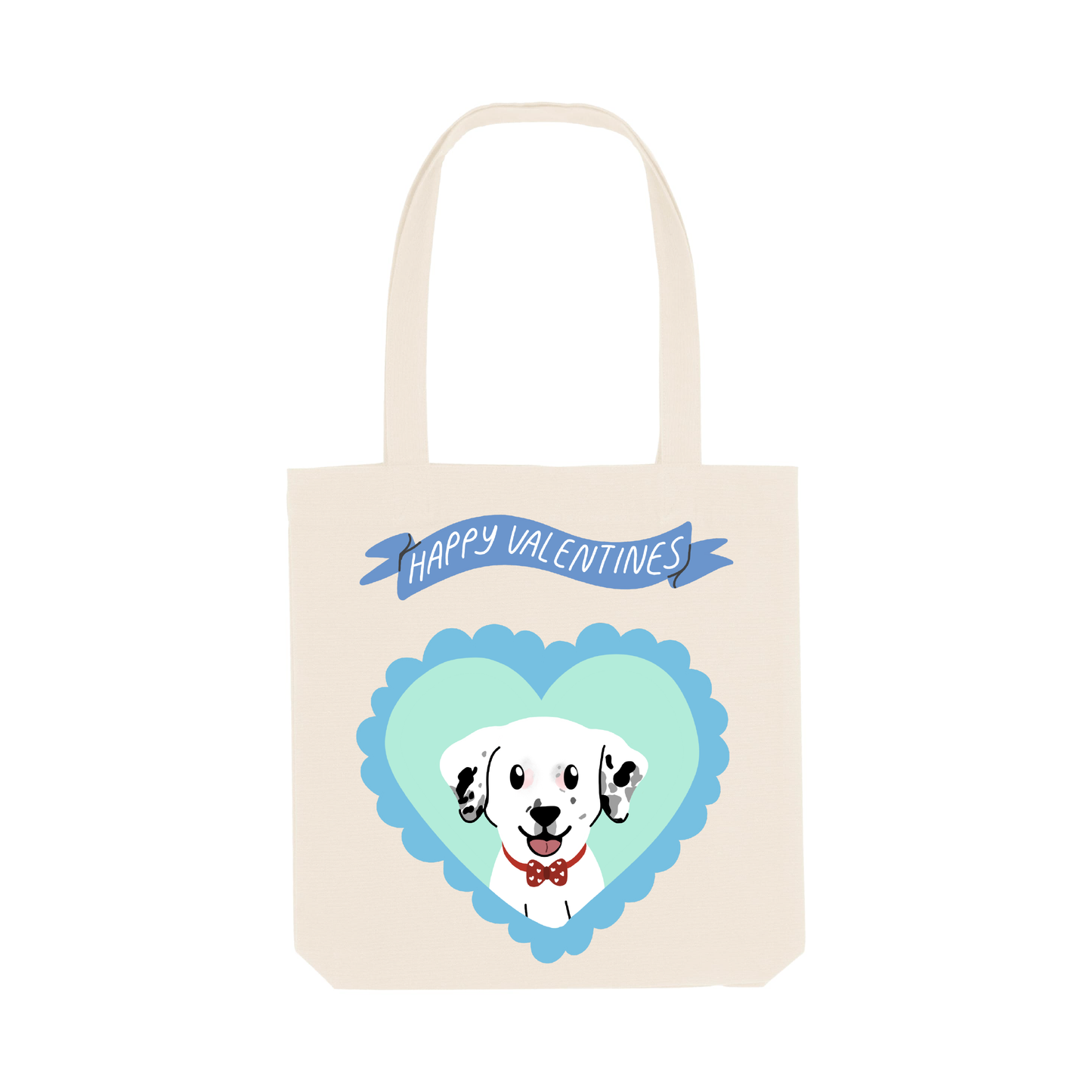 Tote bag "Valentines" ft Woof by Bonnie