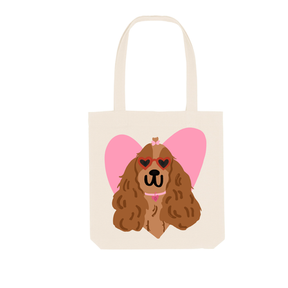 Tote bag "Valentines" ft Woof by Bonnie